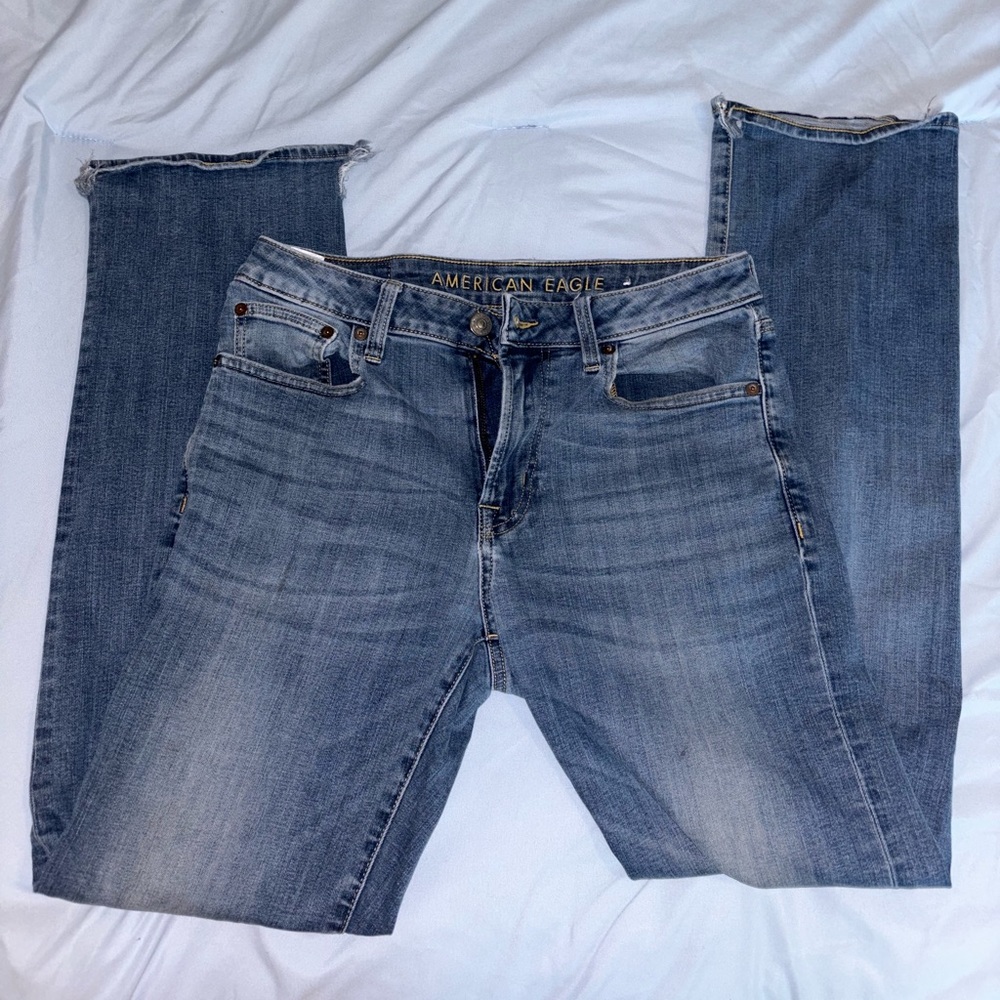 American Eagle Outfitters Men's Bootcut Blue Jeans